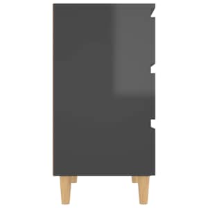 Příborník šedý s vysokým leskem 60x35x69 cm kompozitní dřevo - obrázek 6