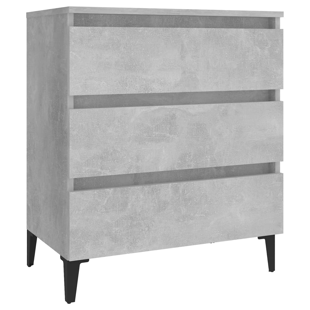 

vidaXL Sideboard Concrete Gray 23.6"x13.8"x27.2" Engineered Wood