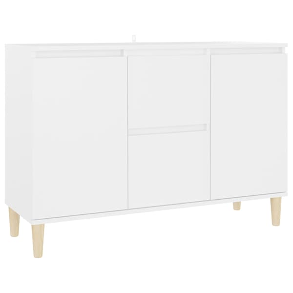 vidaXL puhvetkapp, valge, 101 x 35 x 70 cm, tehispuit