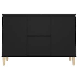 Příborník černý 101 x 35 x 70 cm kompozitní dřevo - obrázek 5
