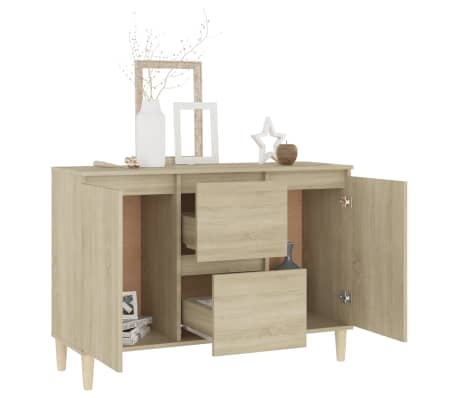 vidaXL Dressoir 101x35x70 cm bewerkt hout sonoma eikenkleurig