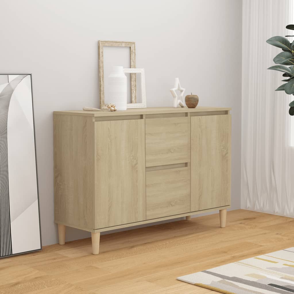 vida XL Sideboard Sonoma-Eiche 103,5x 35x 70 cm Holzwerkstoff