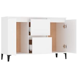 Příborník bílý 102 x 35 x 70 cm kompozitní dřevo - obrázek 4