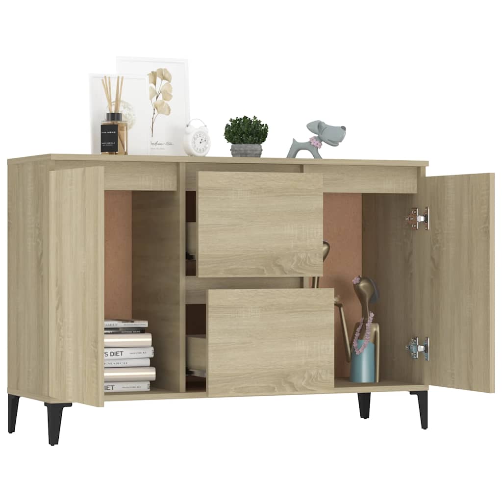 Thumbnail - vidaXL Sideboard Sonoma-Eiche 102x35x70 cm Holzwerkstoff