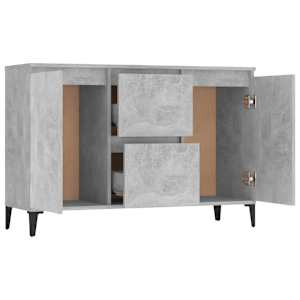 Příborník betonově šedý 102 x 35 x 70 cm kompozitní dřevo - obrázek 4