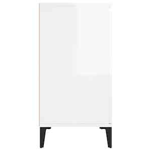 Příborník bílý s vysokým leskem 102x35x70 cm kompozitní dřevo - obrázek 6