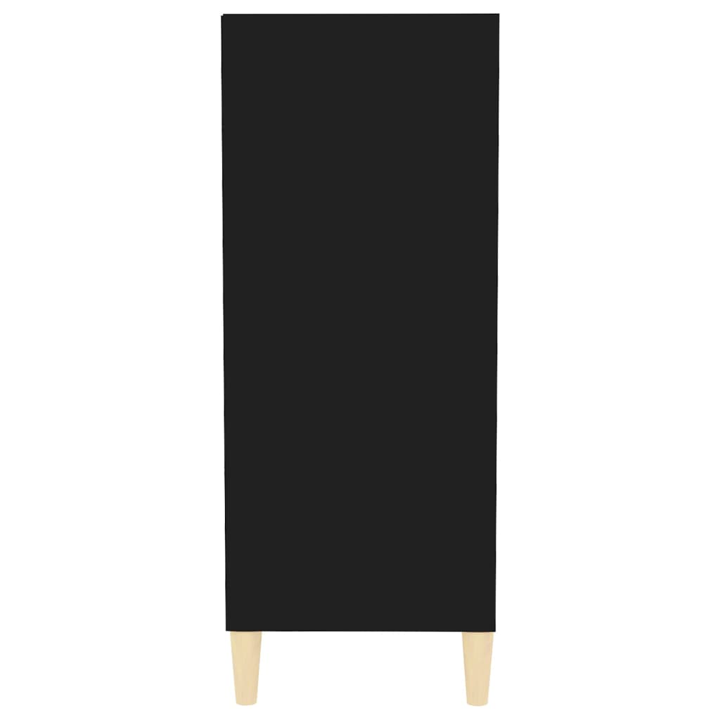 Komoda črna 57x35x90 cm iverna plošča