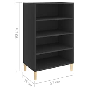 Příborník šedý 57 x 35 x 90 cm kompozitní dřevo - obrázek 6