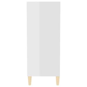 Příborník bílý s vysokým leskem 57x35x90 cm kompozitní dřevo - obrázek 5