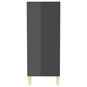 Příborník šedý s vysokým leskem 57x35x90 cm kompozitní dřevo - obrázek 5