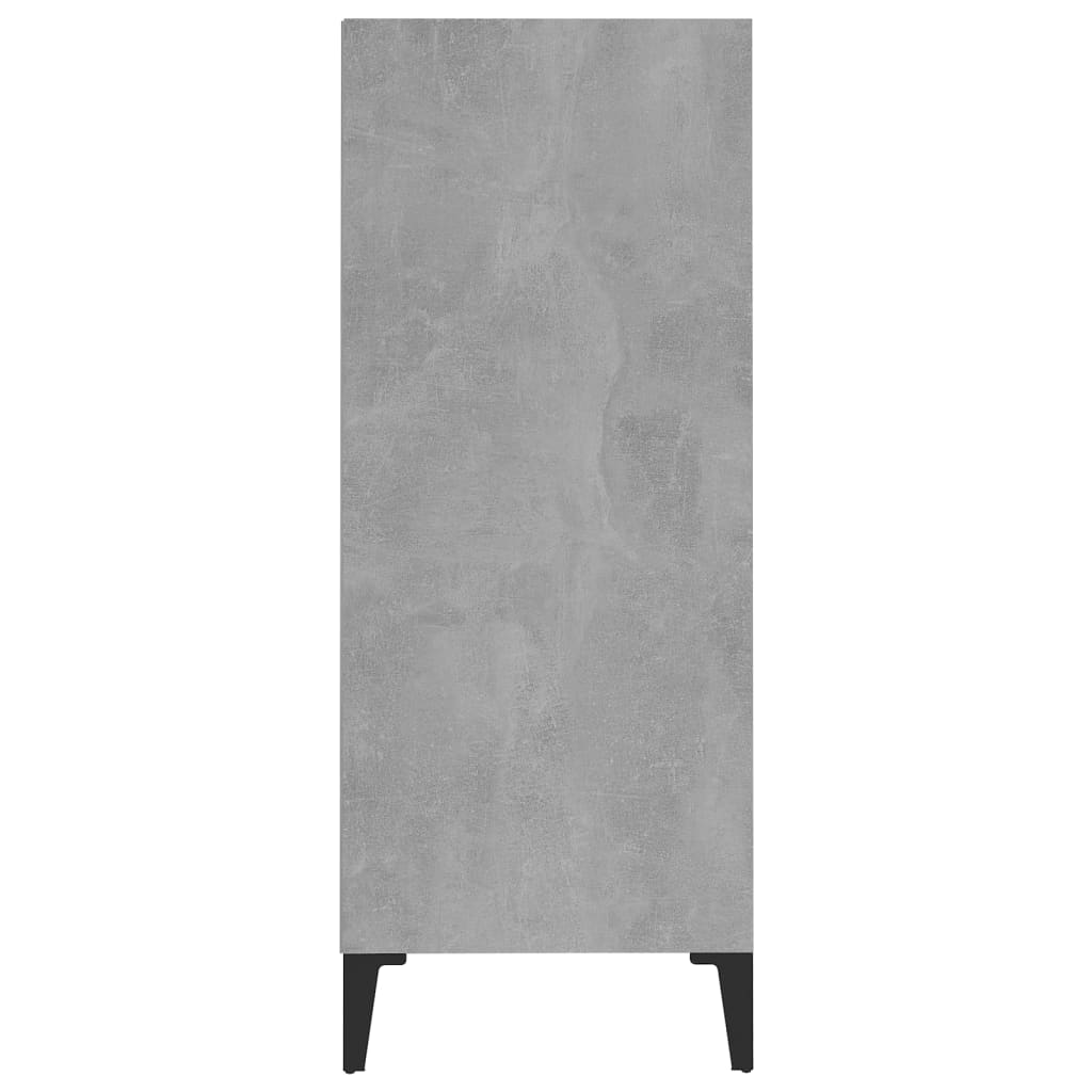 Příborník betonově šedý 57 x 35 x 90 cm dřevotříska
