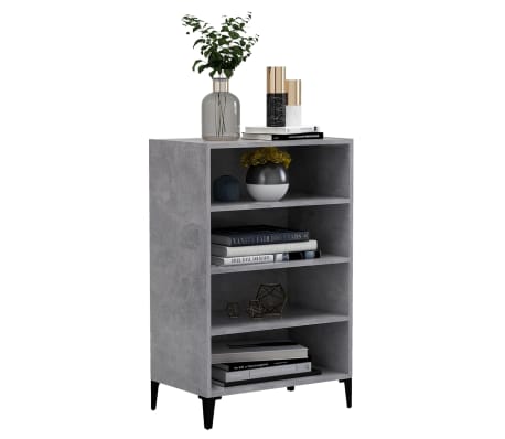 vidaXL Sideboard Concrete Gray 22.4"x13.8"x35.4" Engineered Wood