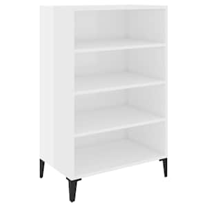 Příborník bílý s vysokým leskem 57x35x90 cm kompozitní dřevo - obrázek 2