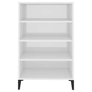 Příborník bílý s vysokým leskem 57x35x90 cm kompozitní dřevo - obrázek 4