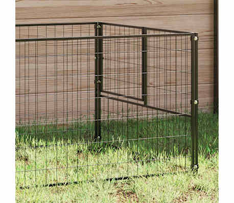 vidaXL Hundebur svart 200x100x70 cm st&aring;l