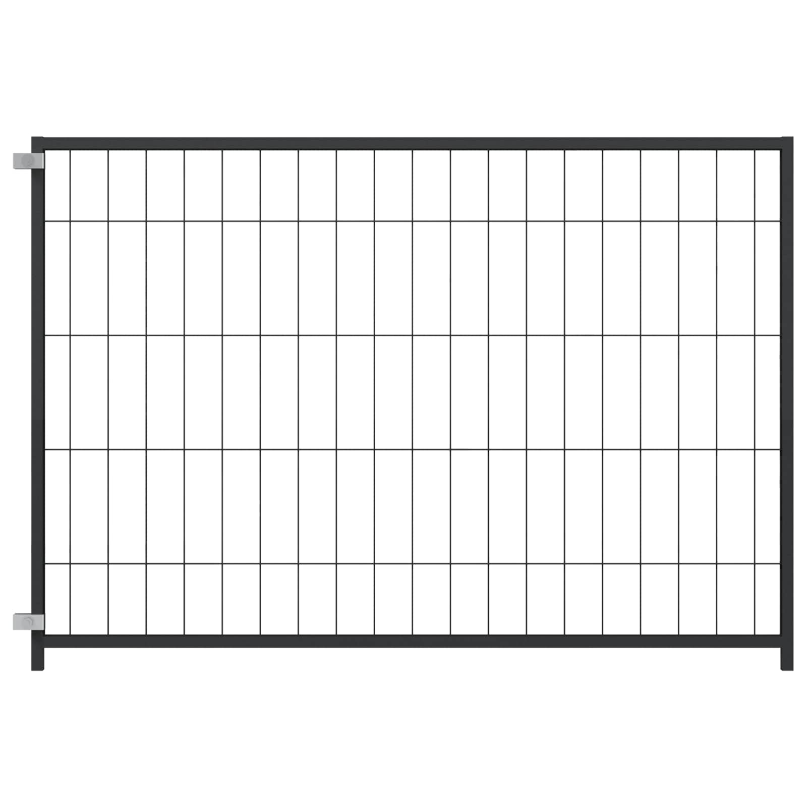 suņu voljērs, melns, 300x100x70 cm, tērauds