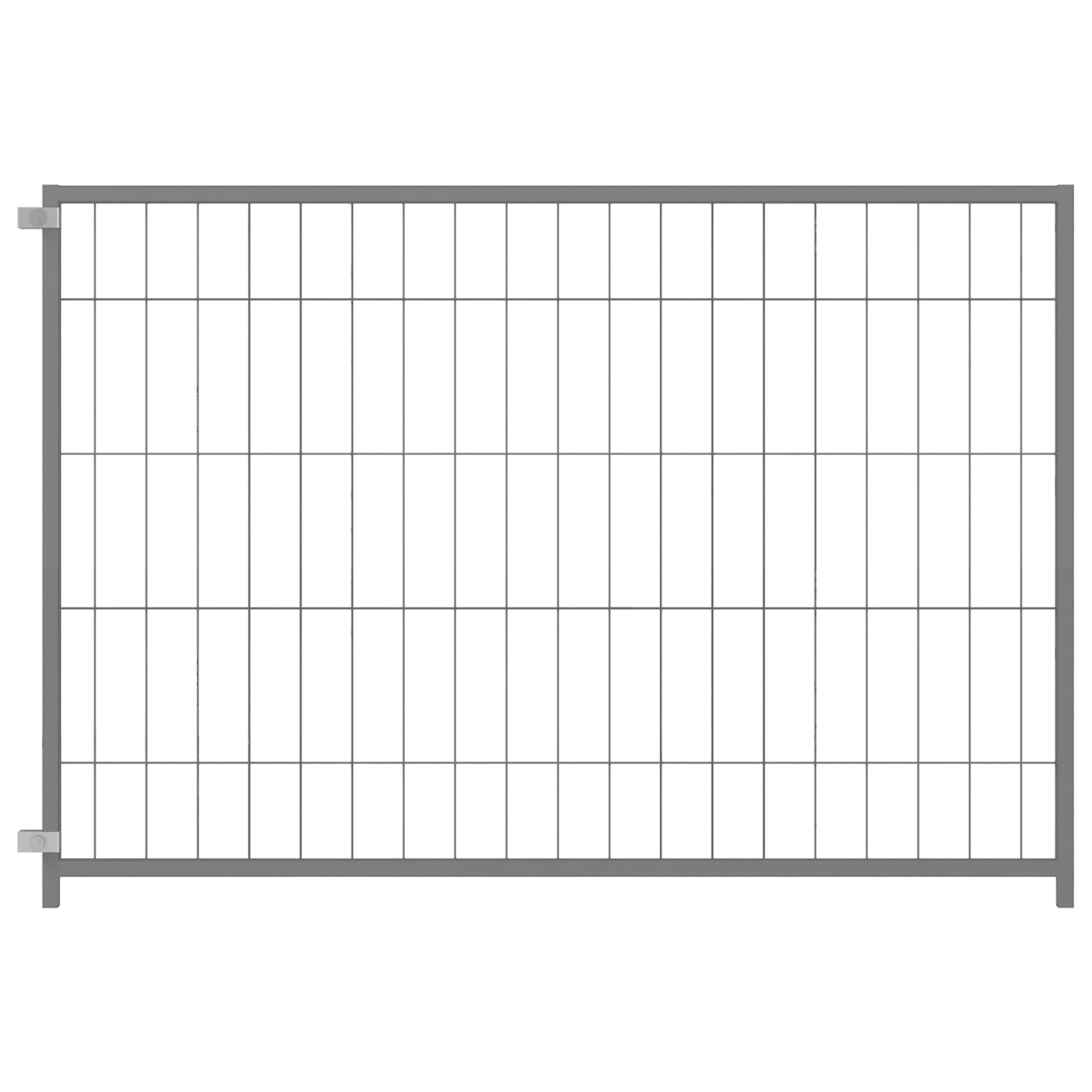 suņu voljērs, sudraba krāsā, 300x100x70 cm, tērauds