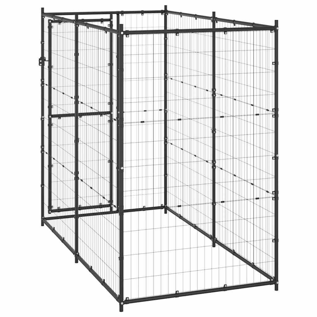 Outdoor Dog Pen Pet Crate Kennel Cage Playpen House for Yard Steel vidaXL - Picture 23 of 150