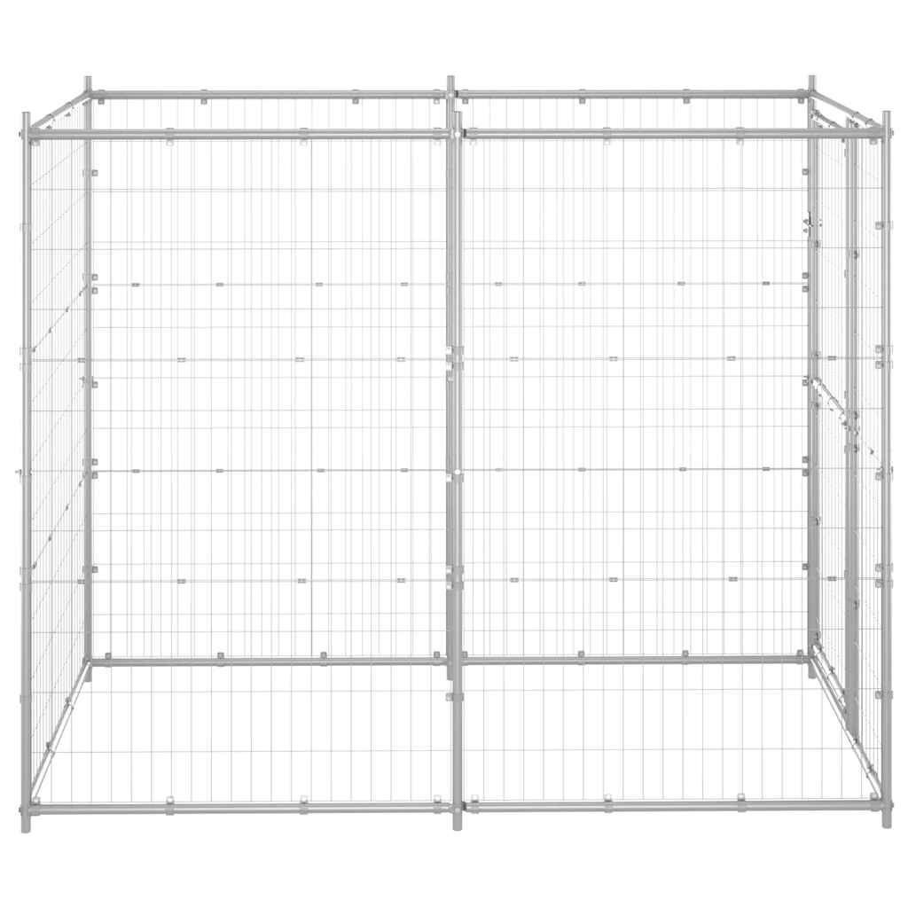Thumbnail - vidaXL Outdoor-Hundezwinger Verzinkter Stahl 110x220x180 cm