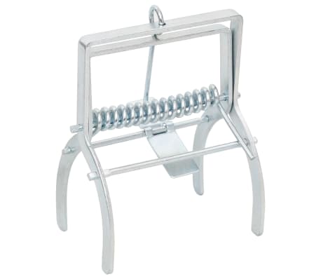 vidaXL Spąstai kurmiams, 10vnt., sidabriniai, galvanizuotas plienas