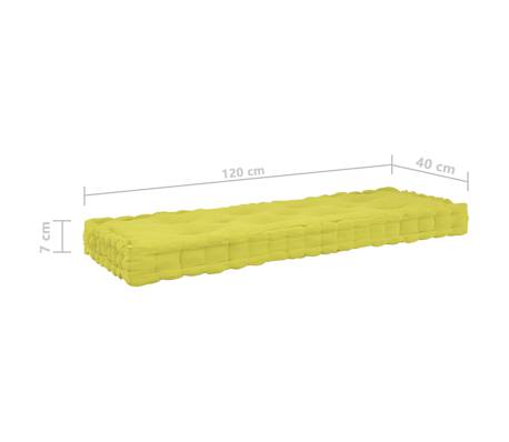 VidaXL Cuscini Per Pallet 2 Pezzi - Blu Reale, Tessuto Poliestere Idrorepellente - Seduta 61,5x60x10 Cm, Schienale 60x38x13 Cm