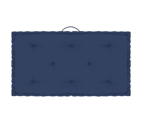 vidaXL Palletvloerkussens 4 st katoen licht marineblauw