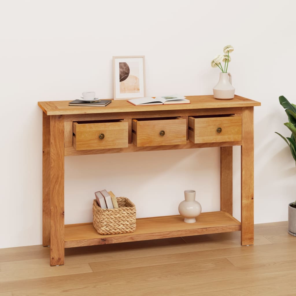 

vidaXL Wandtafel 110x35x75 cm massief eikenhout