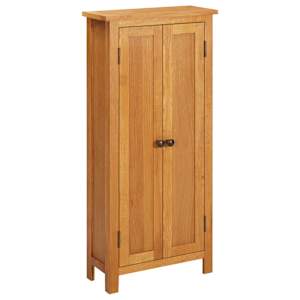 Úložná skříňka 50 x 22 x 110 cm masivní dubové dřevo - obrázek 2