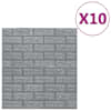 vidaXL 3D tapeet, tellised, iseliimuvad, 10 tk, antratsiithall