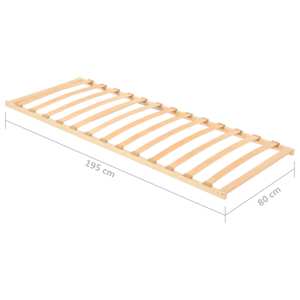Lamelový rošt postele s 13 lamelami 80 x 200 cm - obrázek 7
