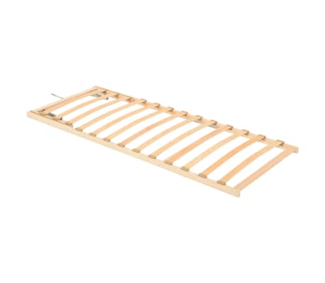 vidaXL Slatted Bed without Mattress Base Adjustable Head 70x200cm