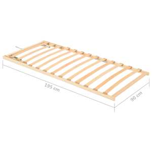 Lamelový rošt postele s 13 lamelami polohovací čelo 90 x 200 cm - obrázek 8