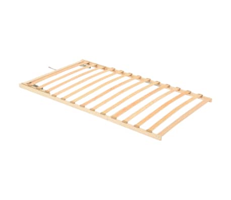 vidaXL Slatted Bed Base with 13 Slats Adjustable Head 100x200 cm