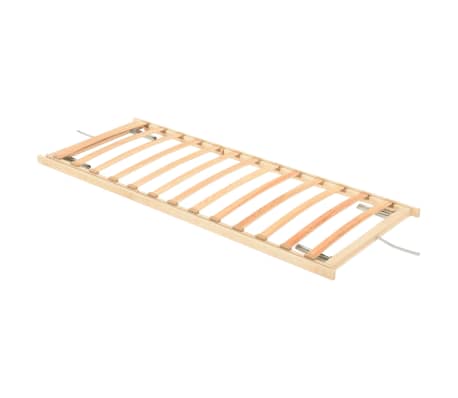 vidaXL Slatted Bed Base with 13 Slats Adjustable Head & Foot 80x200 cm