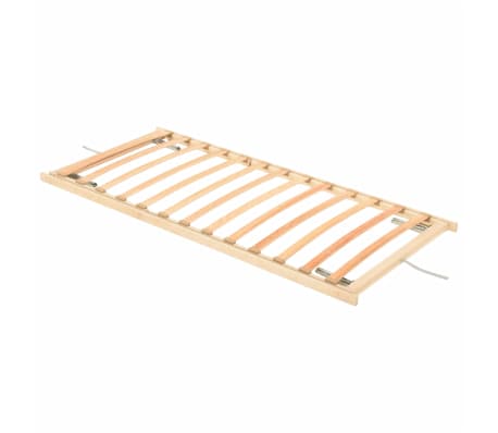 vidaXL Slatted Bed Base with 13 Slats Adjustable Head & Foot 90x200 cm