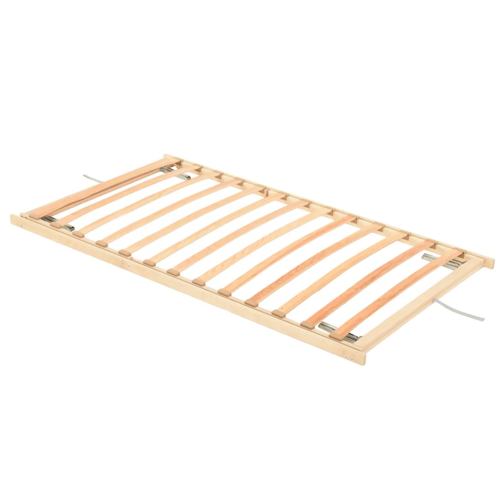 vidaXL Slatted Bed Base with 13 Slats Adjustable Head & Foot 100x200 cm