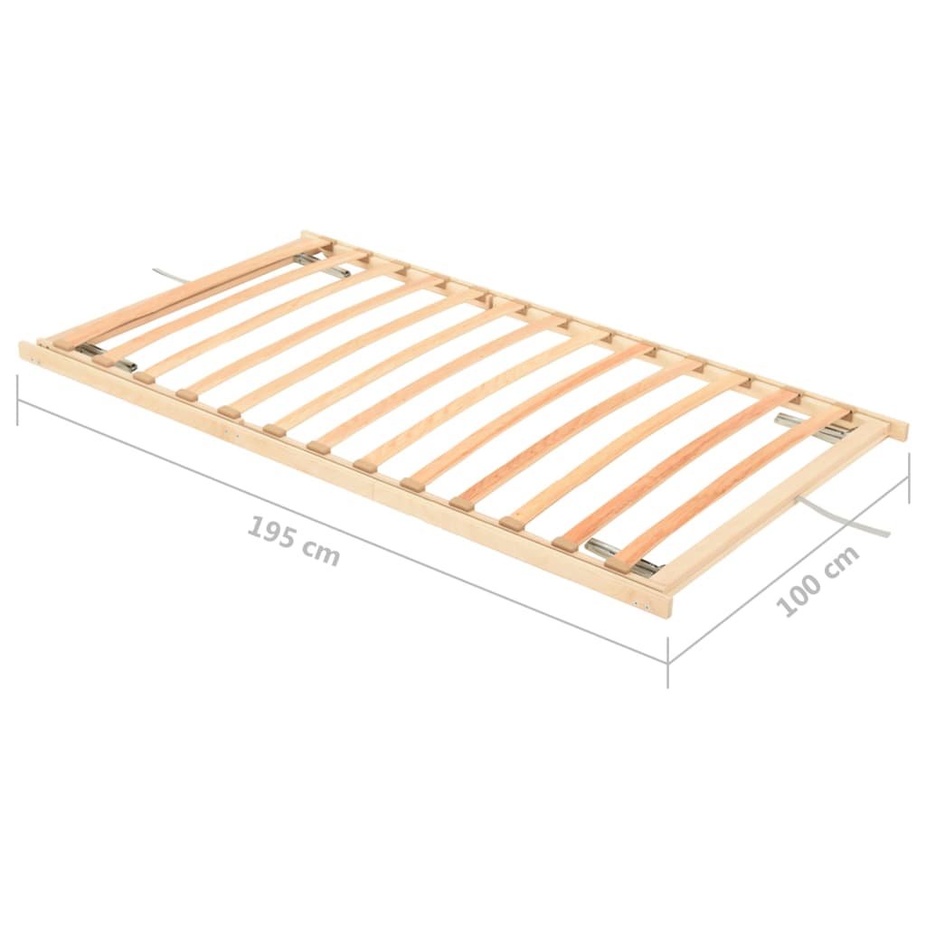 Rete A Doghe Con 13 Doghe Testa E Piedi Regolabili 100x200 Cm VidaXL 19 width=274