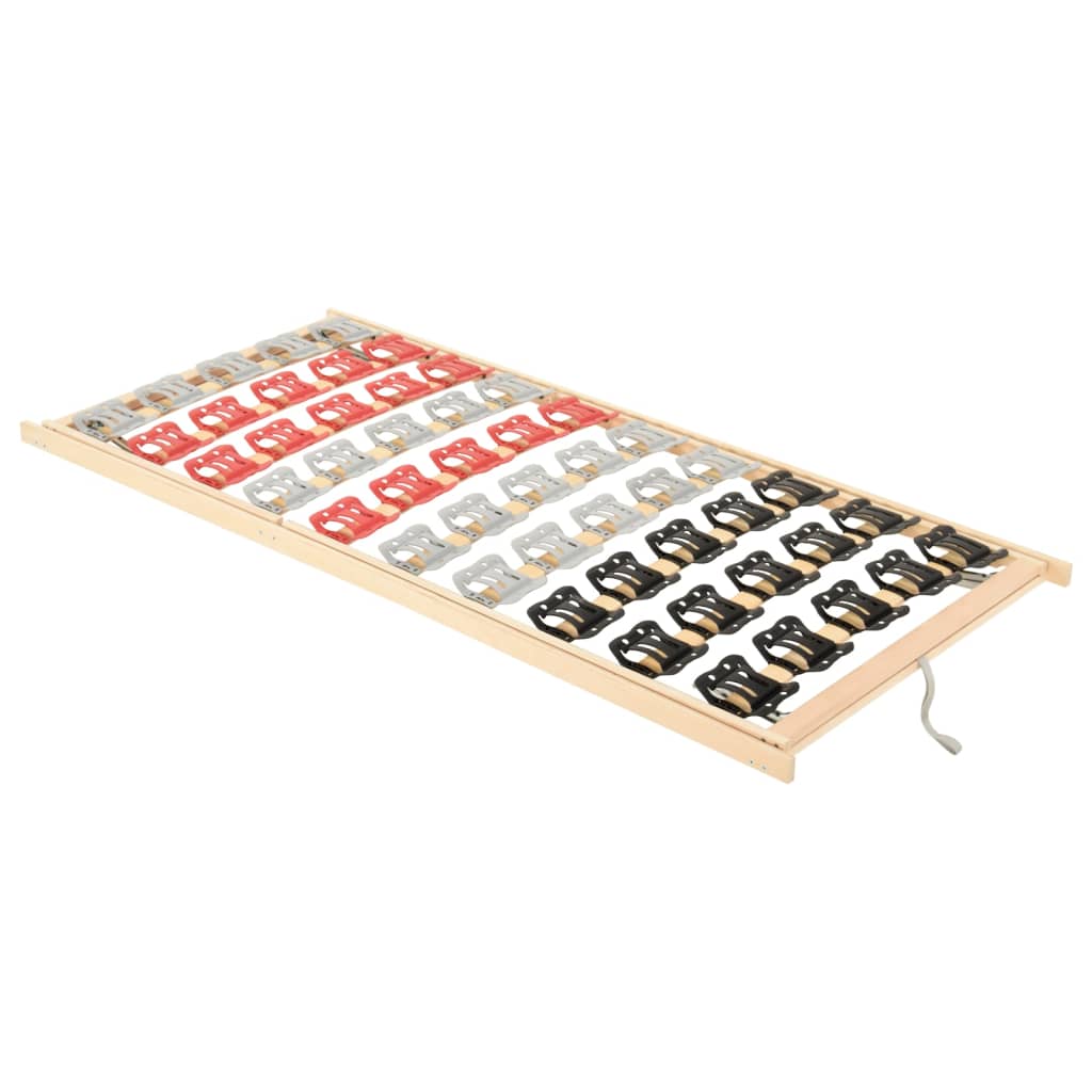 

vidaXL Bedframe 12 latten verstelbaar hoofd- en voeteneinde 90x200 cm
