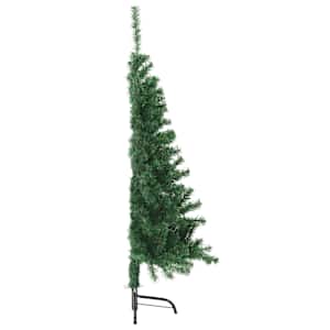 Umělý poloviční vánoční stromek se stojanem zelený 120 cm PVC - obrázek 4