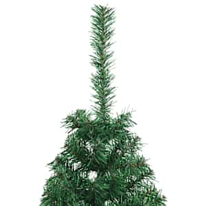 Umělý poloviční vánoční stromek se stojanem zelený 120 cm PVC - obrázek 5