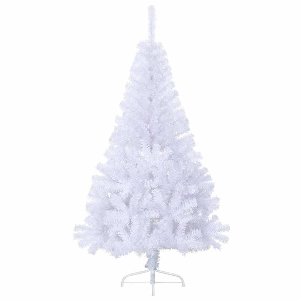 Thumbnail - vidaXL Künstlicher Halb-Weihnachtsbaum mit Ständer Weiß 150 cm PVC