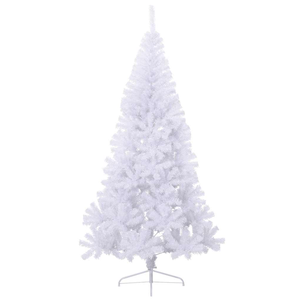 Thumbnail - vidaXL Künstlicher Halb-Weihnachtsbaum mit Ständer Weiß 180 cm PVC
