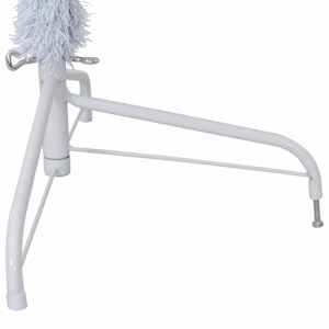 Umělý poloviční vánoční stromek se stojanem bílý 240 cm PVC - obrázek 7