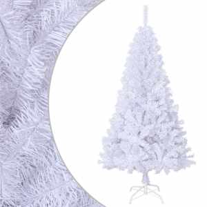 Umělý vánoční stromek s hustými větvemi bílý 120 cm PVC - obrázek 1