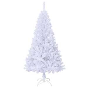 Umělý vánoční stromek s hustými větvemi bílý 120 cm PVC - obrázek 3