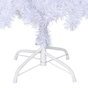 Umělý vánoční stromek s hustými větvemi bílý 120 cm PVC - obrázek 6