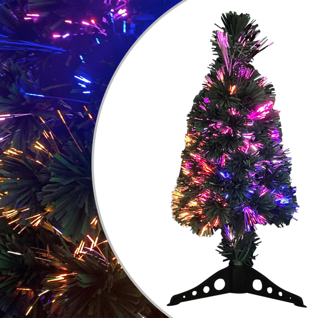 smalt juletræ med 64 cm fiberoptisk -