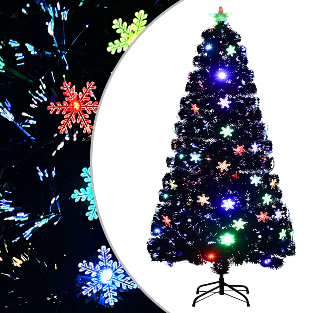 Weihnachtsbaum LED-Schneeflocken Fiberoptik Christbaum mehrere Auswahl vidaXL