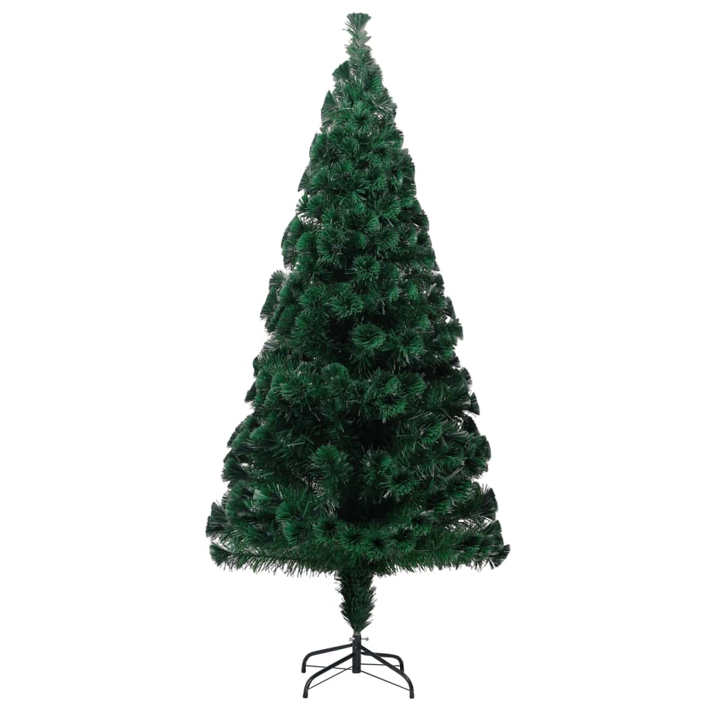 

vidaXL Artificial Christmas Tree with Stand Green 6 ft Fiber Optic
