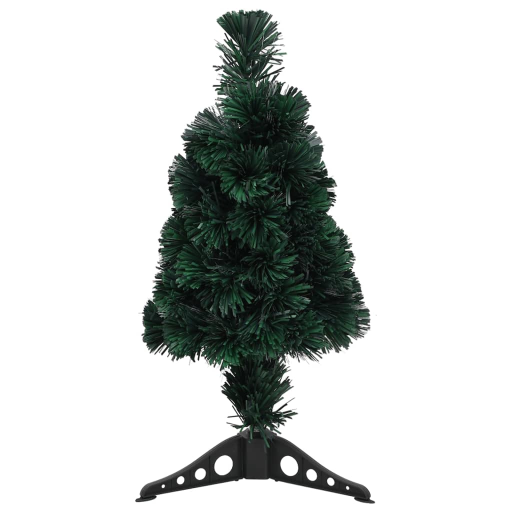 

vidaXL Artificial Slim Christmas Tree with Stand 2 ft Fiber Optic